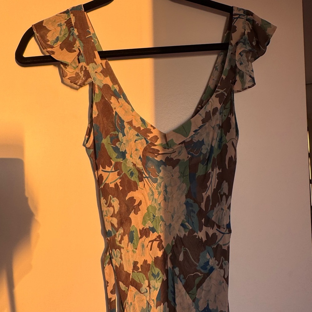 Realisation Par Blue Floral Dress as XS